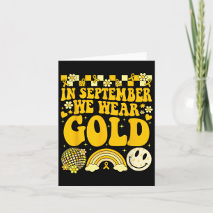 In september hebben we Gold Childhood Cancer Gold Kaart