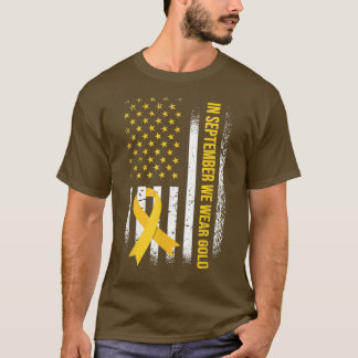 In september hebben we Gold Draag - kinderkanker T-shirt