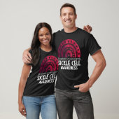 In september we wear burgundy sickle cell awarenes t-shirt (Unisex)