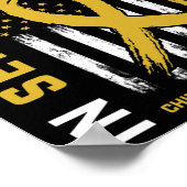 In September We Wear Gold Childhood Cancer Awarene Poster (Hoek)