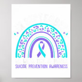 In September We Wear Teal &amp; Purple Rainbow Sui Poster (Voorkant)
