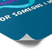 In September We Wear Teal And Purple Suicide Preve Poster (Hoek)