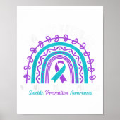 In September We Wear Teal Purple Ribbon Suicide Pr Poster (Voorkant)