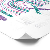 In September We Wear Teal Purple Ribbon Suicide Pr Poster (Hoek)