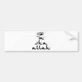 In Sha Allah Bumpersticker (Voorkant)