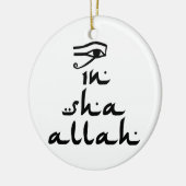 In Sha Allah Keramisch Ornament (Links)