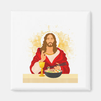 In Shirt Jezus Naam Ramen Japans Eten Magneet