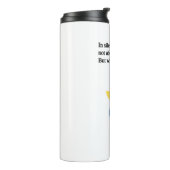 "In Silence, I Reign" motivatie citaten Thermosbeker (Gedraaid links)