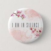 In Silence Meditation Button voor Retreat Spring # (Voorkant)