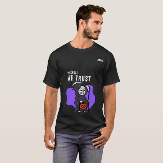 In Skull vertrouwen we op Halloween Skull Skeleton T-shirt (Voorkant volledig)
