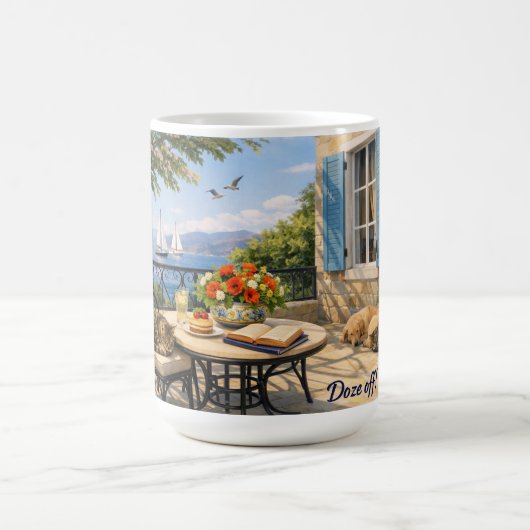 In slaap vallen! Sage Vintage Sealife Koffiemok (Center)