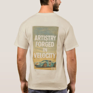 in snelheid gesmeed kunstenaarschap t-shirt