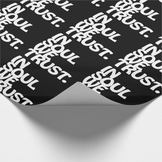 In Soul vertrouwen we. Cadeaupapier (Hoek)