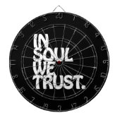 In Soul vertrouwen we. Dartbord (Voorkant)