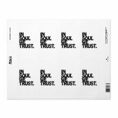 In Soul vertrouwen we. Etiket (Full Sheet)