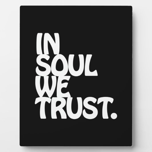 In Soul vertrouwen we. Fotoplaat (Voorkant)