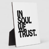 In Soul vertrouwen we. Fotoplaat (Zijkant)