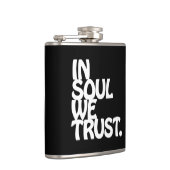In Soul vertrouwen we. Heupfles (Rechts)