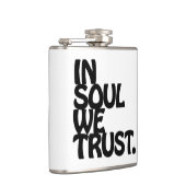 In Soul vertrouwen we. Heupfles (Rechts)