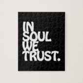In Soul vertrouwen we. Legpuzzel (Verticaal)