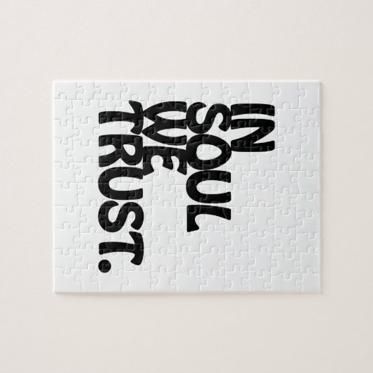 In Soul vertrouwen we. Legpuzzel (Horizontaal)
