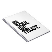 In Soul vertrouwen we. Notitieboek (Rechterzijde)