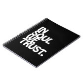 In Soul vertrouwen we. Notitieboek (Linkerzijde)