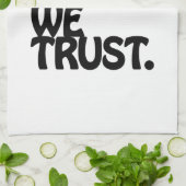 In Soul vertrouwen we. Theedoek (Gevouwen)