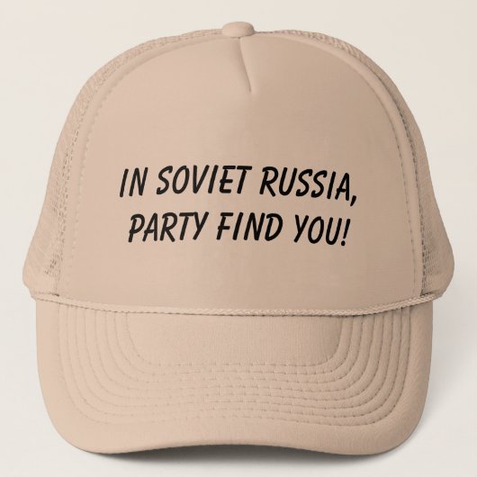 in sovjet - rusland vind je een feest trucker pet (Voorkant)