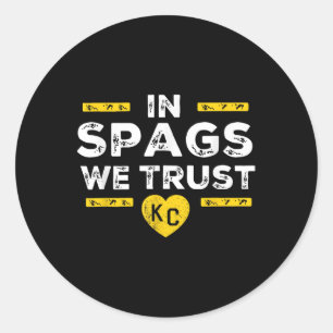 In Spags vertrouwen we op Heart KC Spags Defense Ronde Sticker