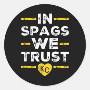 In Spags vertrouwen we op Heart of Spags Defense Ronde Sticker