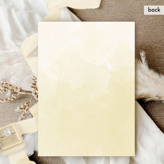 In Spanish, Champagne Elegant Monogram Wedding  Kaart