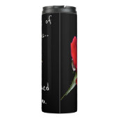 In Spite Of The Odds Red Rose Tumbler Thermosbeker (Achterkant)
