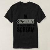 In Splott kan niemand je horen schreeuwen, Wales, T-shirt (Design voorkant)