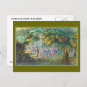 In Sprookjesland: Een elfachtige Dans Briefkaart (Voorkant / Achterkant)