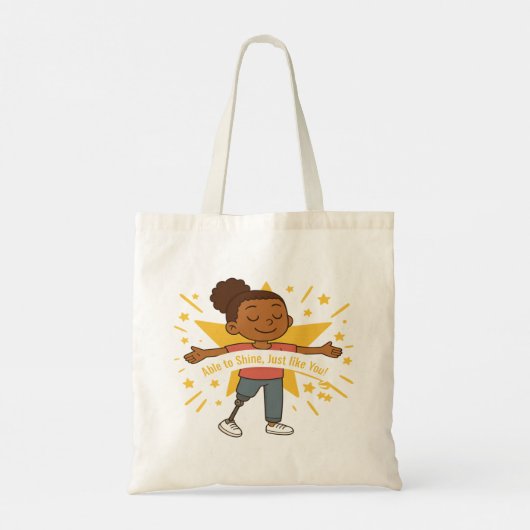 In staat om te schitteren, net als je Canvas tas (Achterkant)