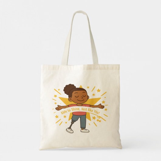 In staat om te schitteren, net als u budget Canvas Tote Bag (Achterkant)