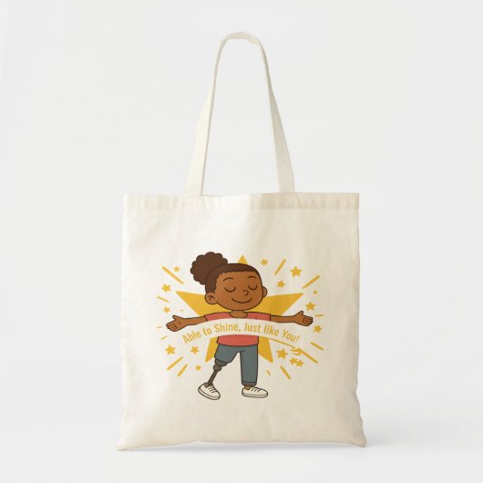 In staat om te schitteren, net als u budget Canvas Tote Bag (Voorkant)