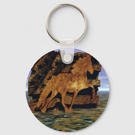 In steen gehouwen sleutelhanger (Voorkant)