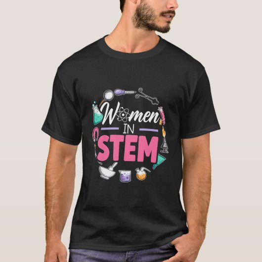 In Stem Steminist Engineering Biologist Wetenschap T-shirt (Voorkant)