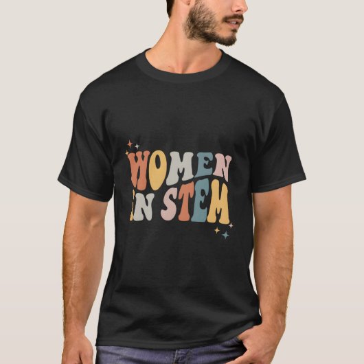 In Stem Steminist Science Vrouw Engineer Tech T-shirt (Voorkant)