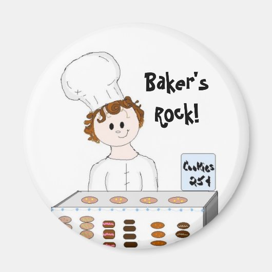 In stijl bakken magneet (Voorkant)