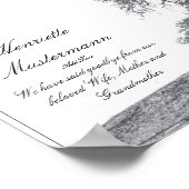 In stil verdriet - boom op de weide poster (Hoek)