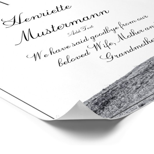 In stil verdriet - boom op de weide poster (Hoek)