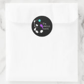 In Still Here - Semicolon Gift Zelfmoordpreventie Ronde Sticker (Tas)