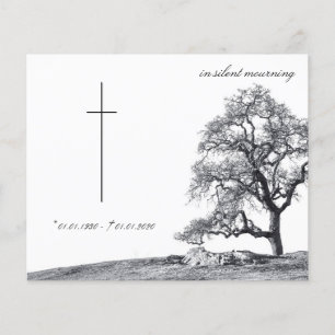 In stille rouw - boom op de weide