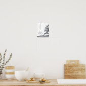 In stille rouw - boom op de weide poster (Keuken)