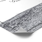 In stille rouw - boom op de weide poster (Hoek)