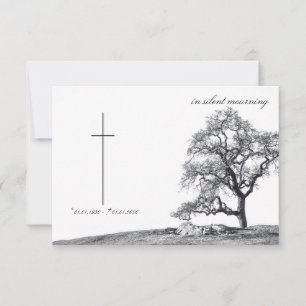 In stille rouw - boom op weide