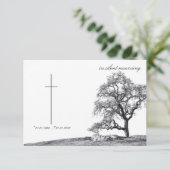 In stille rouw - boom op weide (Staand voorkant)